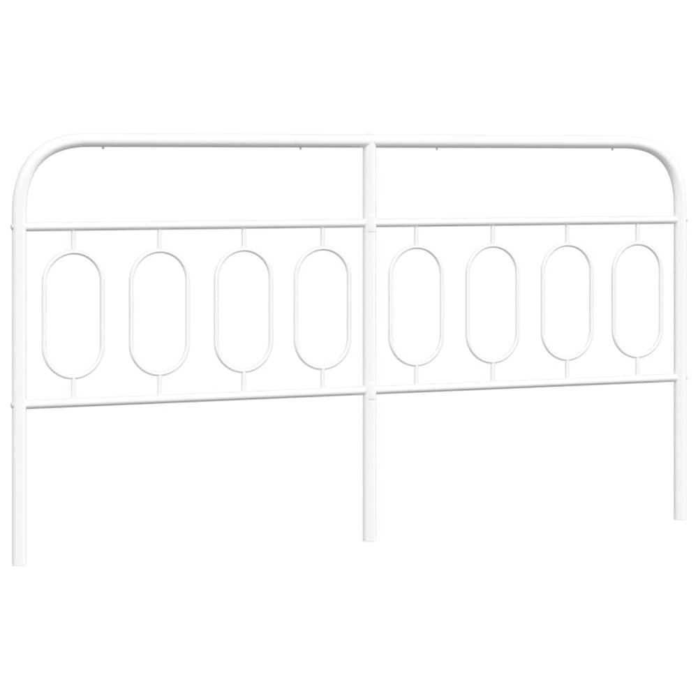 Metall Kopfteil Weiß 193 cm