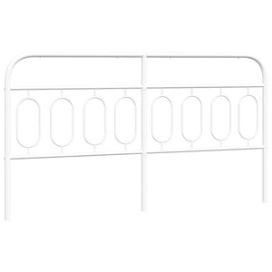 Metall Kopfteil Weiß 193 cm