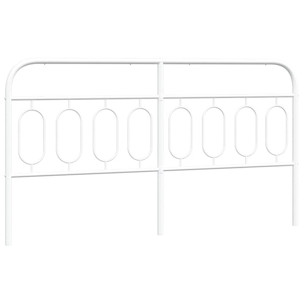 Metall Kopfteil Weiß 193 cm