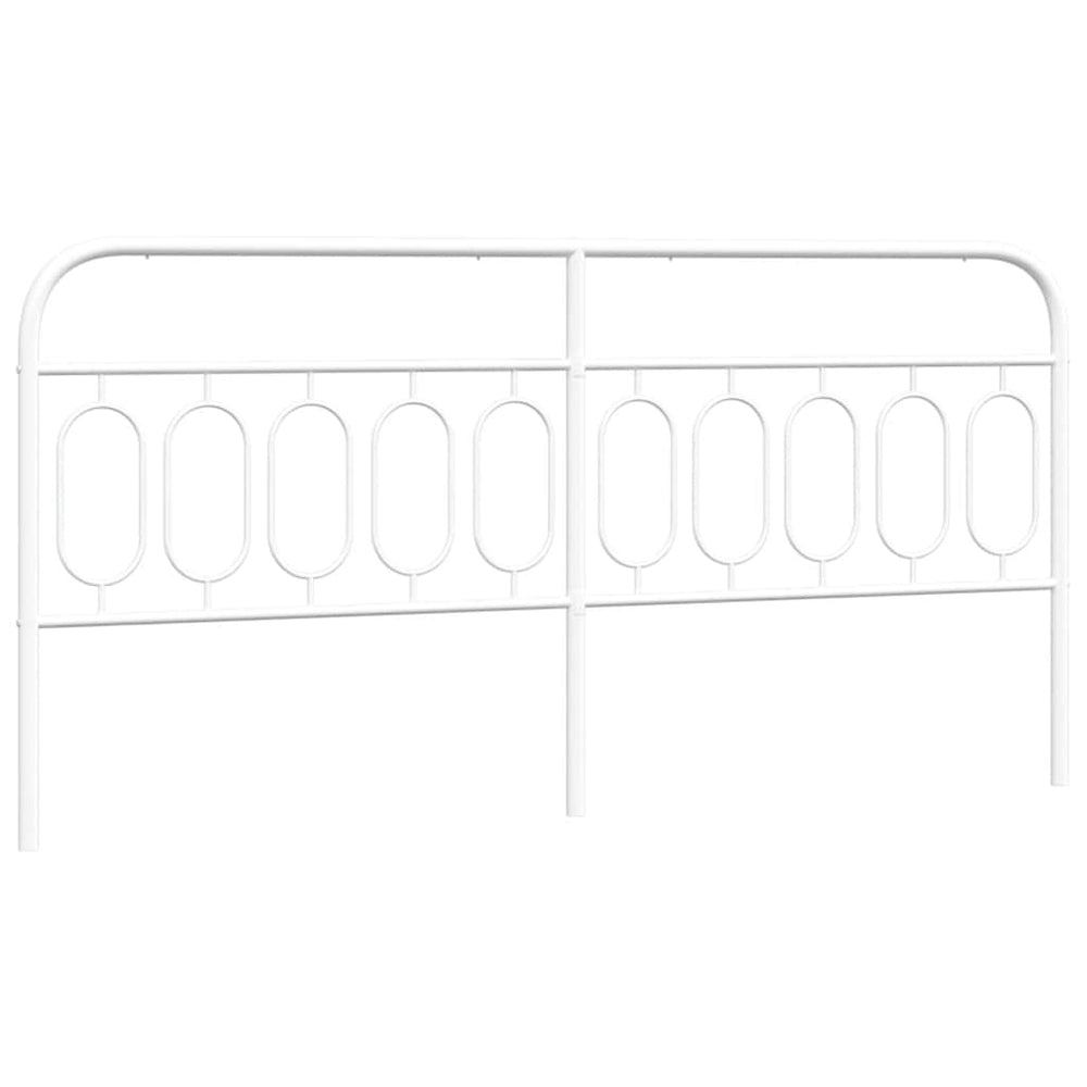 Weißes Metall Kopfteil 200 cm