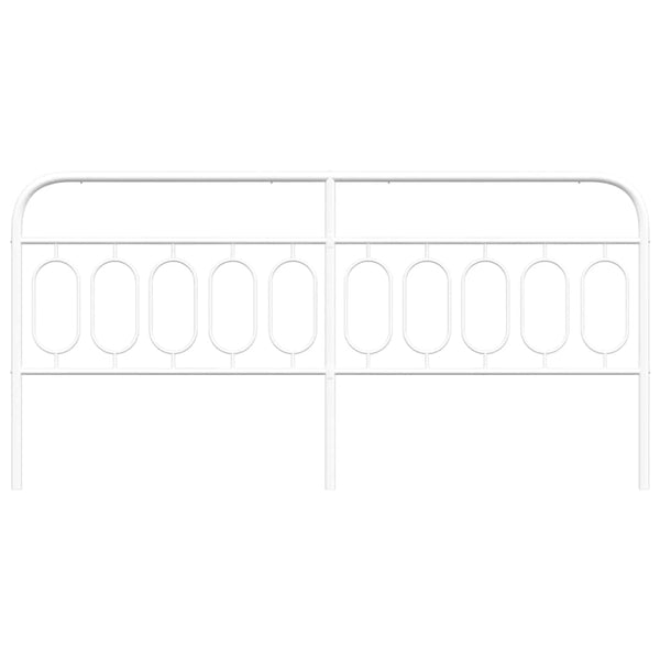 Weißes Metall Kopfteil 200 cm