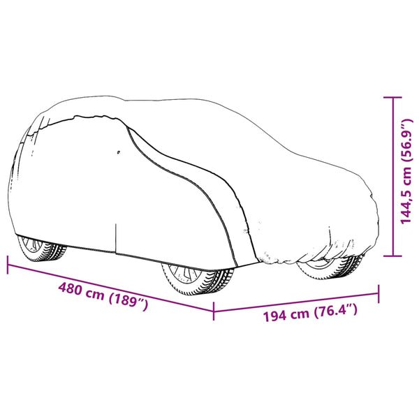 SUV Autoabdeckung Silber L