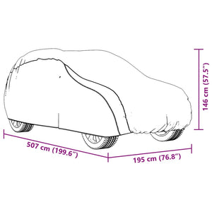 SUV Autoabdeckung Silber XL