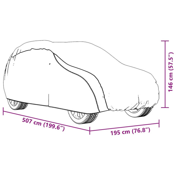SUV Autoabdeckung Silber XL