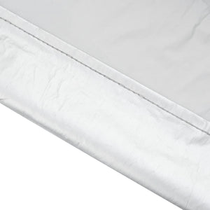 Auto Halbgarage mit Haken Silber L