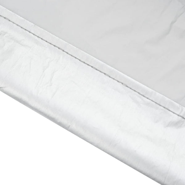 Auto Halbgarage mit Haken Silber L