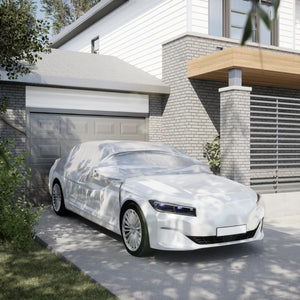 Auto Halbgarage Silber XL
