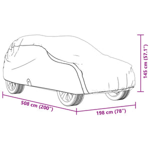SUV Autoabdeckung XL Grau Vliesstoff