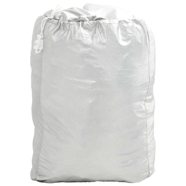 vidaXL Housse de voiture pour berline avec sangles Boucle Argent Taille XL PEVA