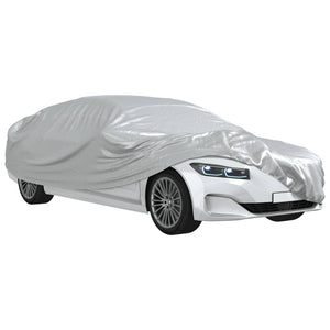 vidaXL Housse de voiture pour berline avec sangles Boucle Argent Taille XL PEVA