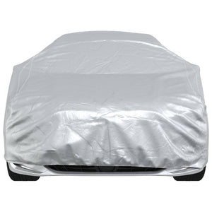 vidaXL Housse de voiture pour berline avec sangles Boucle Argent Taille XL PEVA