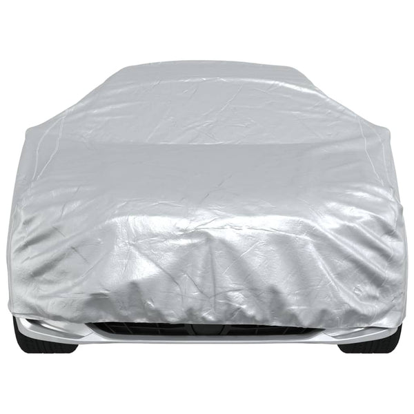 vidaXL Housse de voiture pour berline avec sangles Boucle Argent Taille XL PEVA