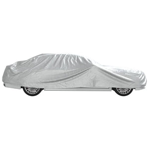 vidaXL Housse de voiture pour berline avec sangles Boucle Argent Taille XL PEVA