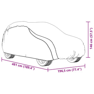 SUV Autoabdeckung Silber L