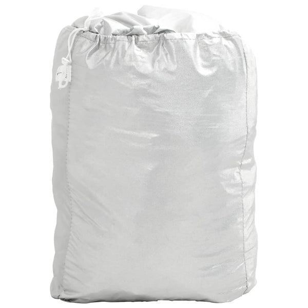 Auto Halbgarage Silber M PEVA
