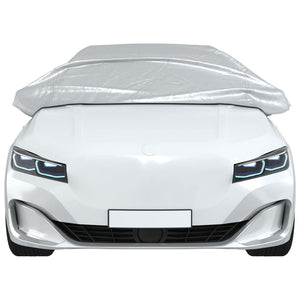 Auto Halbgarage Silber L PEVA