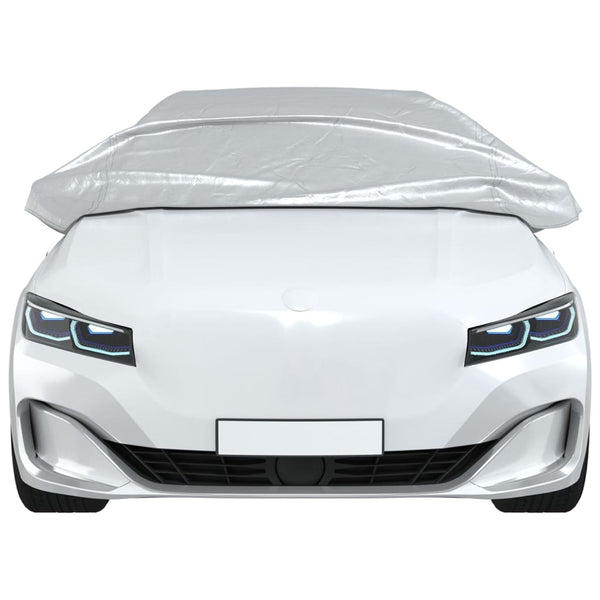 Auto Halbgarage Silber L PEVA
