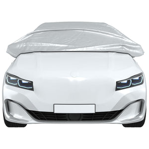 Auto Halbgarage XL Silber PEVA