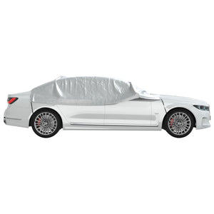 Auto Halbgarage XL Silber PEVA