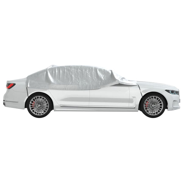 Auto Halbgarage XL Silber PEVA