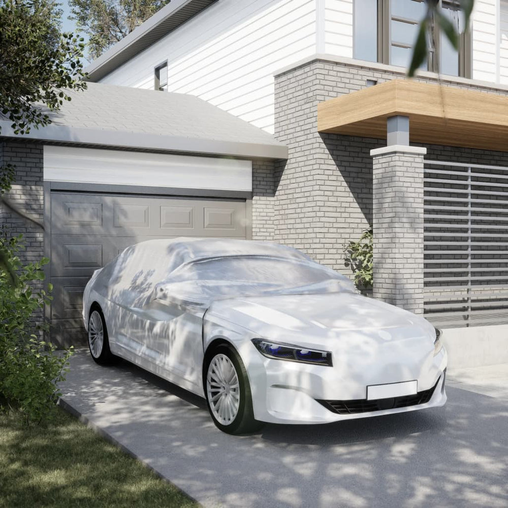 Auto Halbgarage XL Silber PEVA