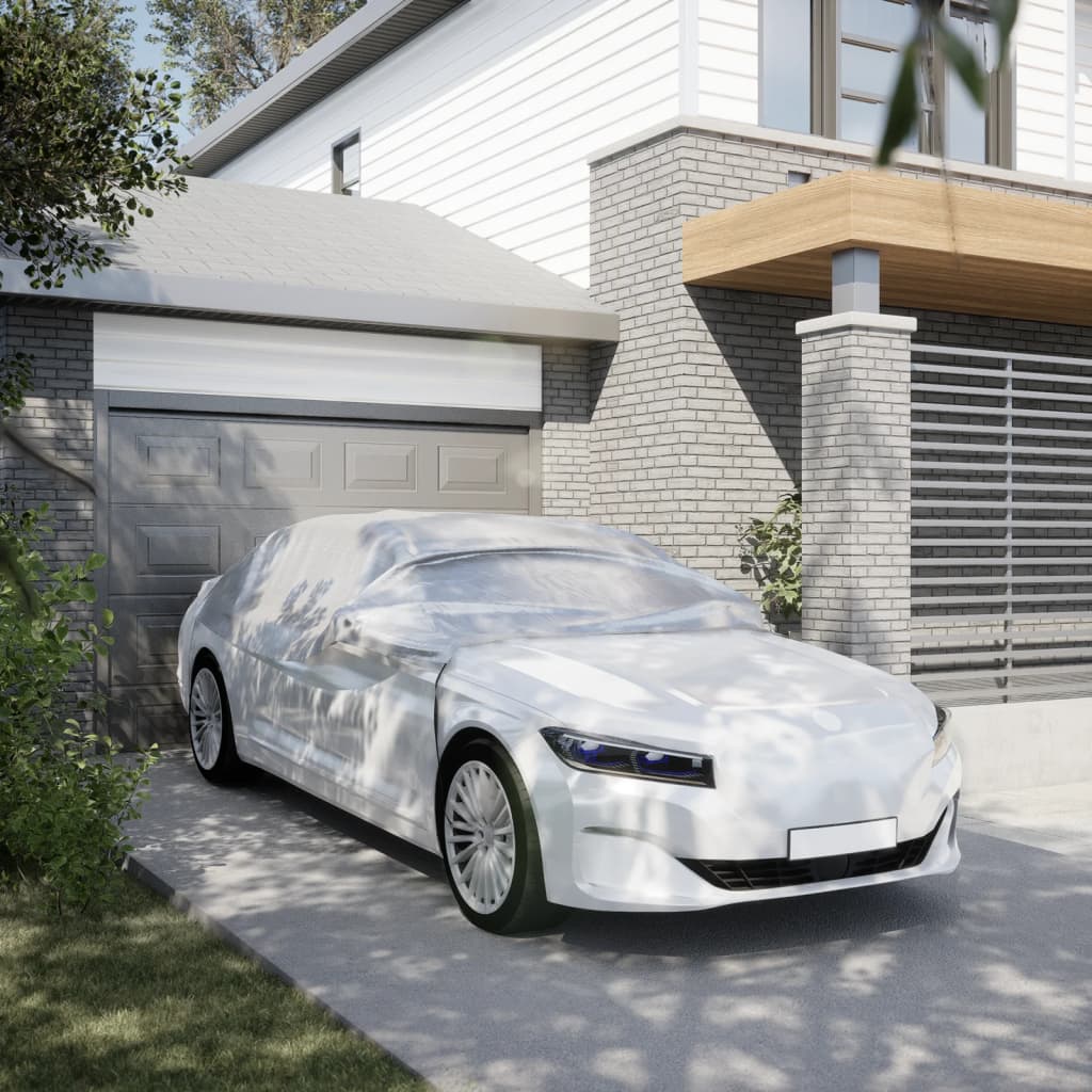 Auto Halbgarage XL Silber PEVA