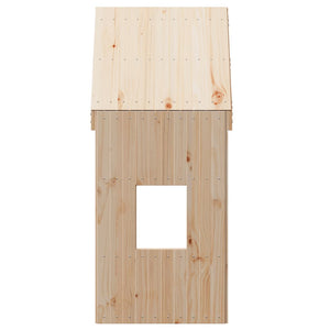 Kinderbett Dach 60x89x134,5 cm Kiefer Massivholz