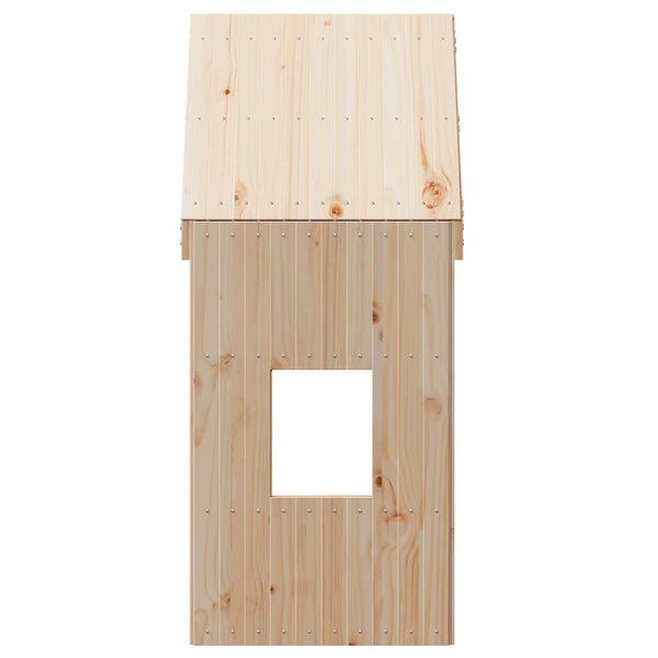 Kinderbett Dach 60x89x134,5 cm Kiefer Massivholz