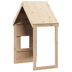 Kinderbett Dach 60x89x134,5 cm Kiefer Massivholz