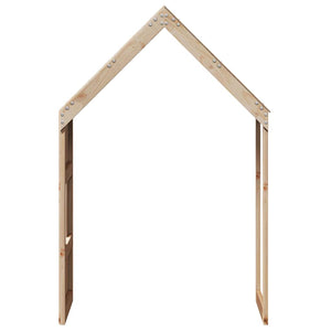 Kinderbett Dach 60x99x139,5 cm Kiefer Massivholz