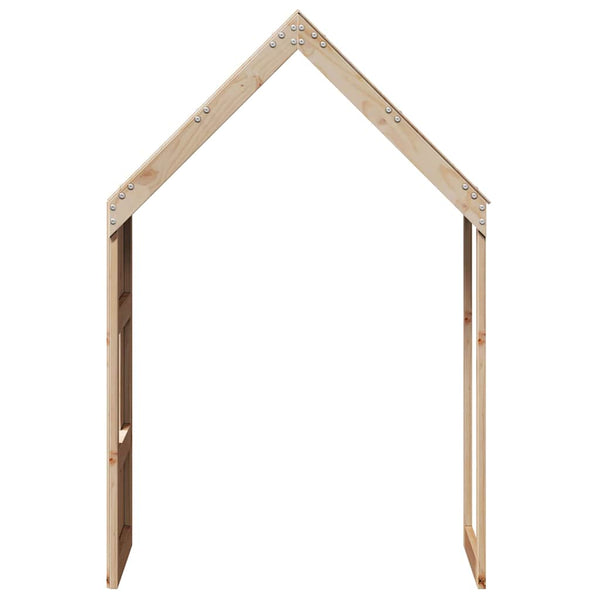 Kinderbett Dach 60x99x139,5 cm Kiefer Massivholz
