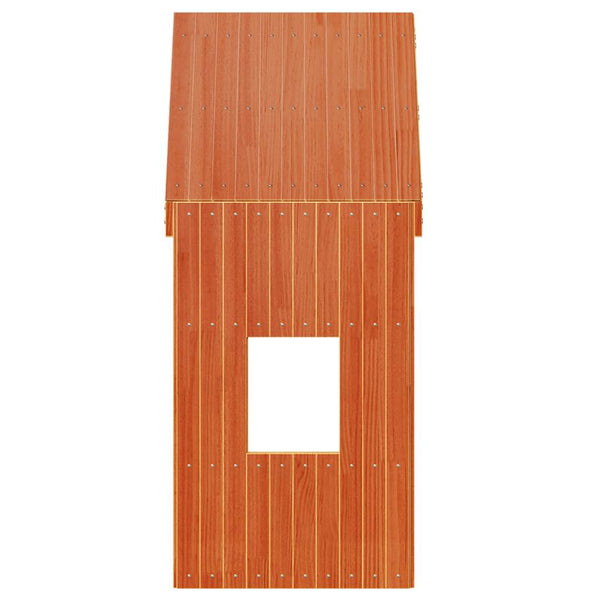 Kinderbett Dach Kiefer Massivholz 60x99x139,5 cm