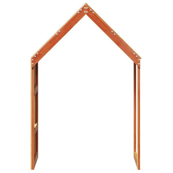 Kinderbett Dach Kiefer Massivholz 60x99x139,5 cm