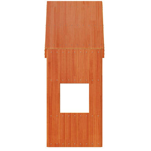 vidaXL Toit pour lit d'enfant Marron ciré 55x99x139,5 cm Bois massif