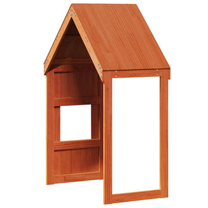 vidaXL Toit pour lit d'enfant Marron ciré 55x99x139,5 cm Bois massif