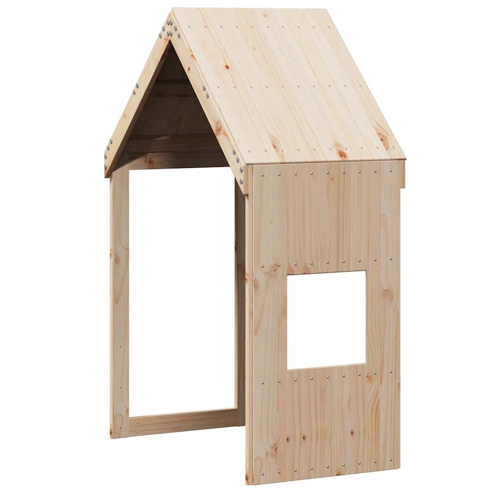 Kinderbett Dach 55x84x132 cm Kiefer Massivholz