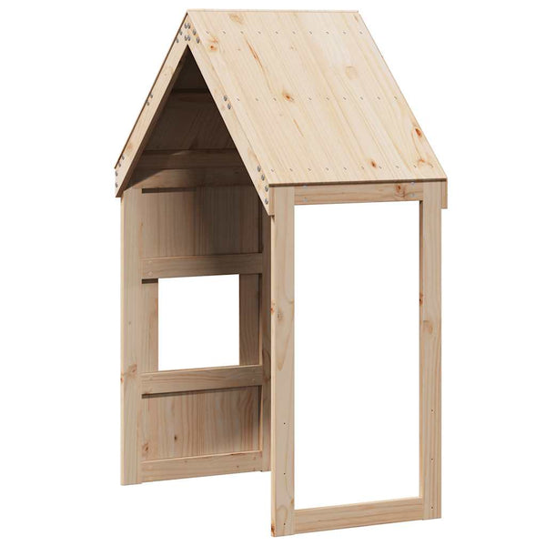 Kinderbett Dach 55x84x132 cm Kiefer Massivholz