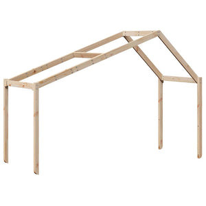 Kinderbett Dach 213x95,5 cm Kiefer Massivholz