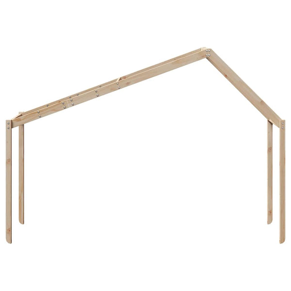 Kinderbett Dach 213x95,5 cm Kiefer Massivholz