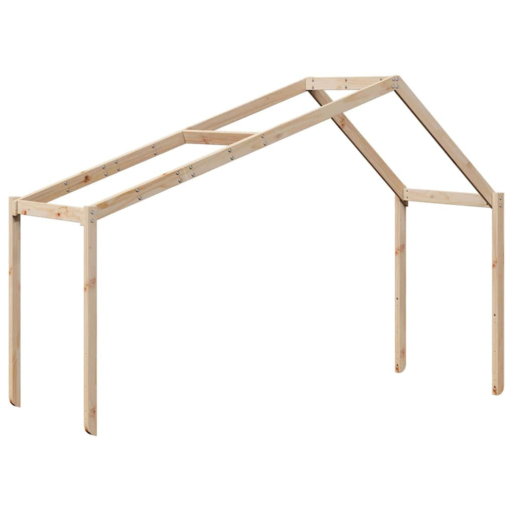 Kinderbett Dach Massivholz Kiefer 213x85,5x144,5 cm