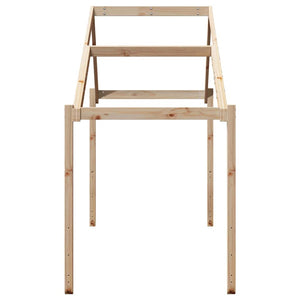 Kinderbett Dach 203x80,5x142 cm Kiefer Massivholz