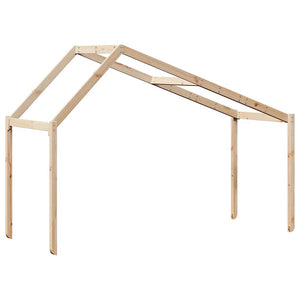 Kinderbett Dach 203x80,5x142 cm Kiefer Massivholz