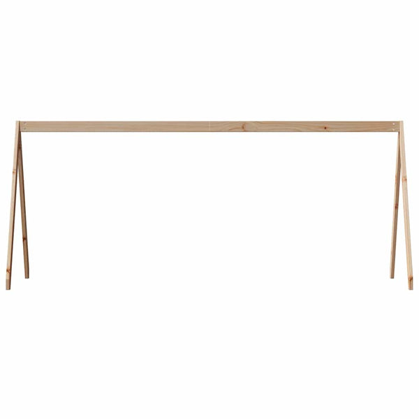 Kinderbett Dach Massivholz Kiefer 209x85,5x88 cm