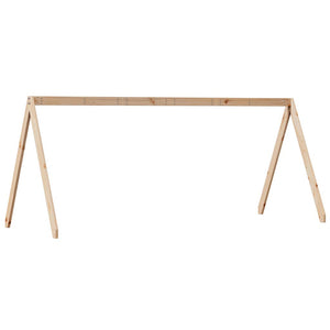 Kinderbett Dach Massivholz Kiefer 209x85,5x88 cm