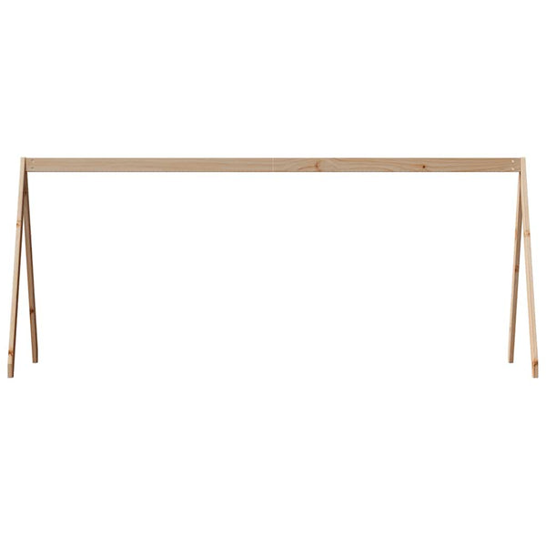 Kinderbett Dach Kiefer Massivholz 199x95,5x88 cm