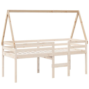 Kinderbett Dach 199x80,5x88 cm Kiefer Massivholz