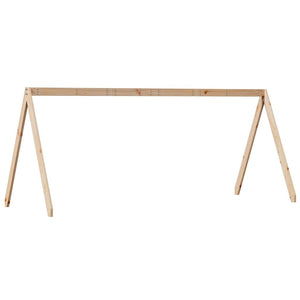 Kinderbett Dach 199x80,5x88 cm Kiefer Massivholz
