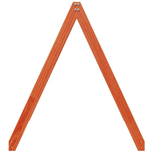 vidaXL Toit pour lit d'enfant Marron ciré 199x80,5x88 cm Bois de pin massif