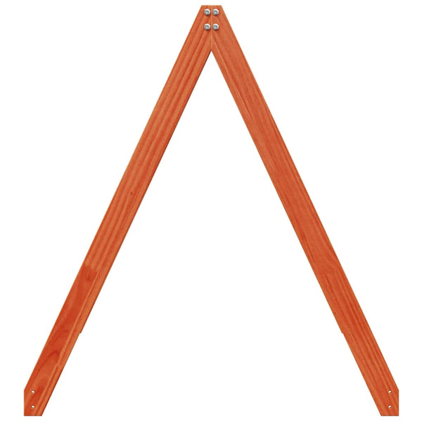 vidaXL Toit pour lit d'enfant Marron ciré 199x80,5x88 cm Bois de pin massif