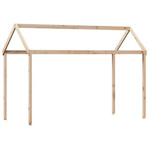 Kinderbett Dach Massivholz Kiefer 217x95,5x159 cm